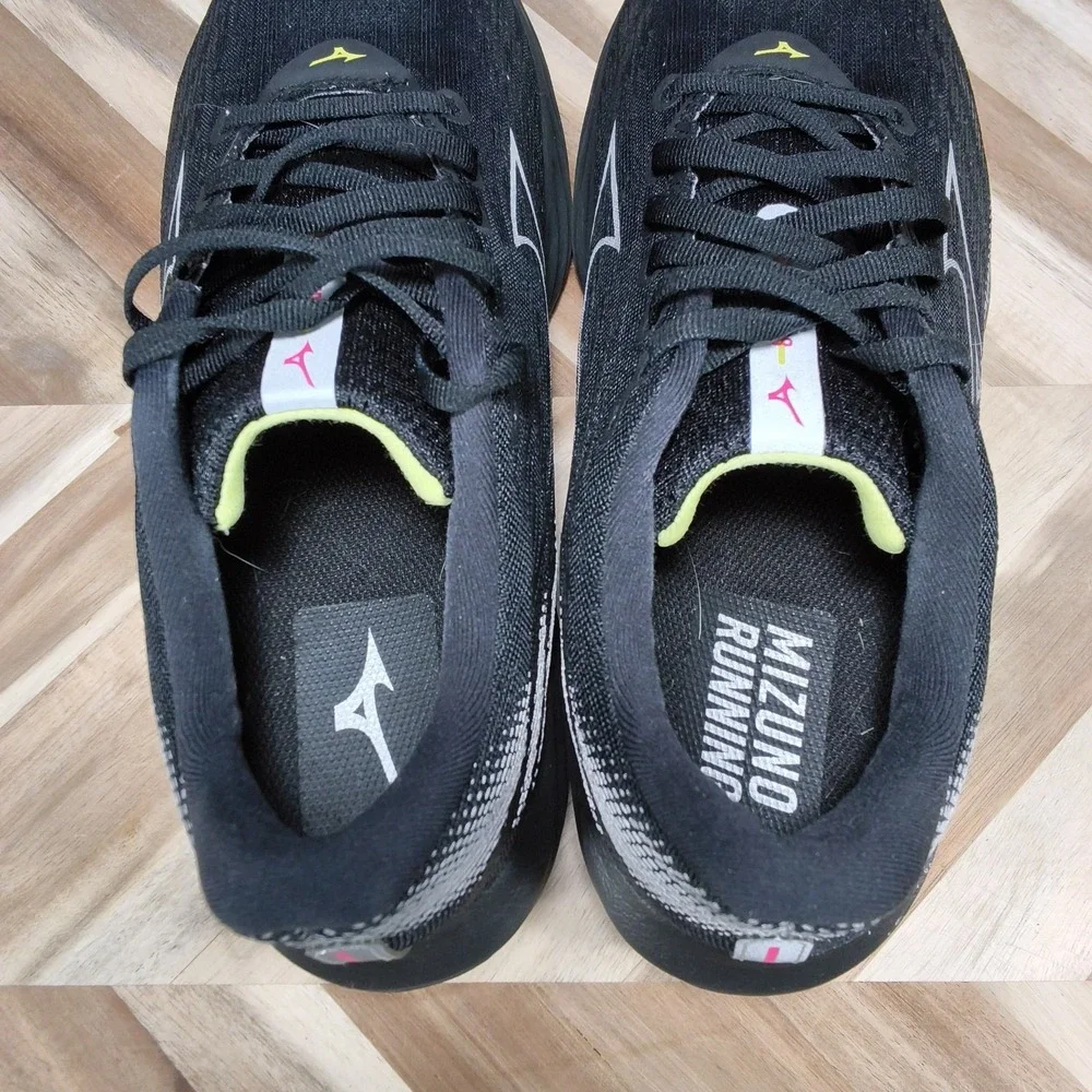 Mizuno Wave Rider 28 Men's Running Shoes Size 9 Black Pink J1GC246301 Sneakers